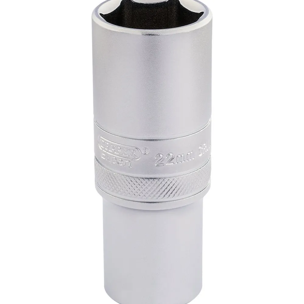 Draper Expert 6 Point Metric Deep Socket, 1/2" Sq. Dr., 22mm