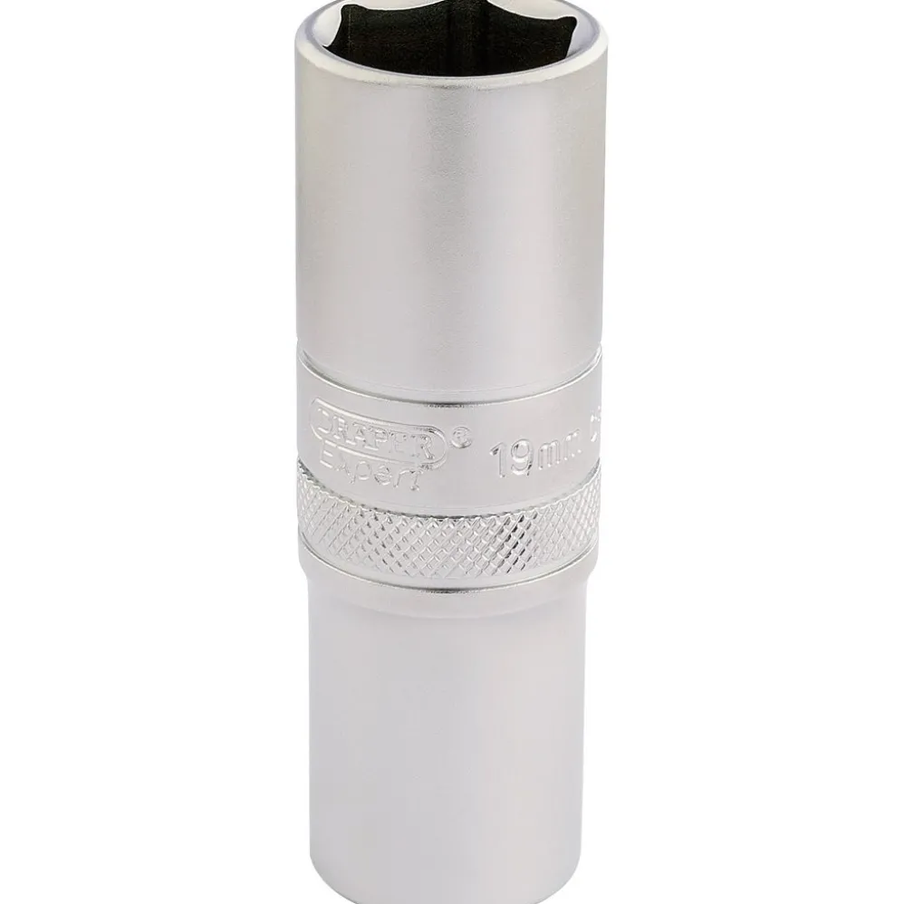 Draper Expert 6 Point Metric Deep Socket, 1/2" Sq. Dr., 19mm