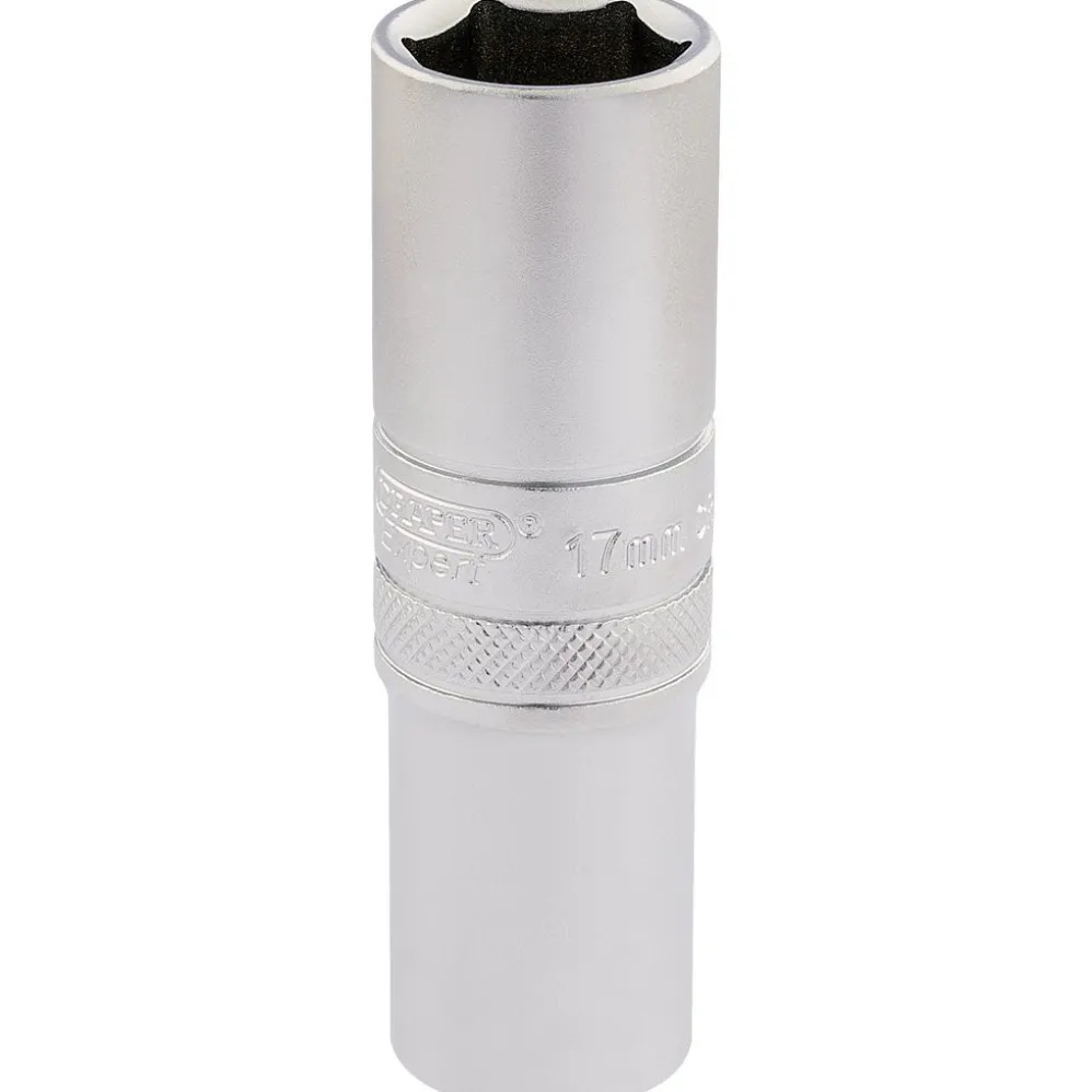 Draper Expert 6 Point Metric Deep Socket, 1/2" Sq. Dr., 17mm
