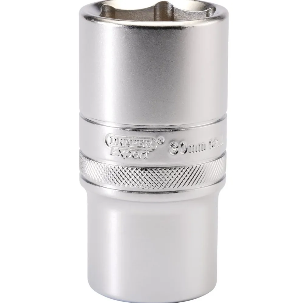 Draper Expert 6 Point Metric Deep Socket, 1/2" Sq. Dr., 30mm