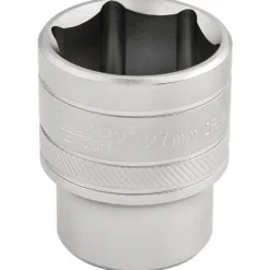 Draper Expert 6 Point Metric Socket, 1/2" Sq. Dr., 27mm