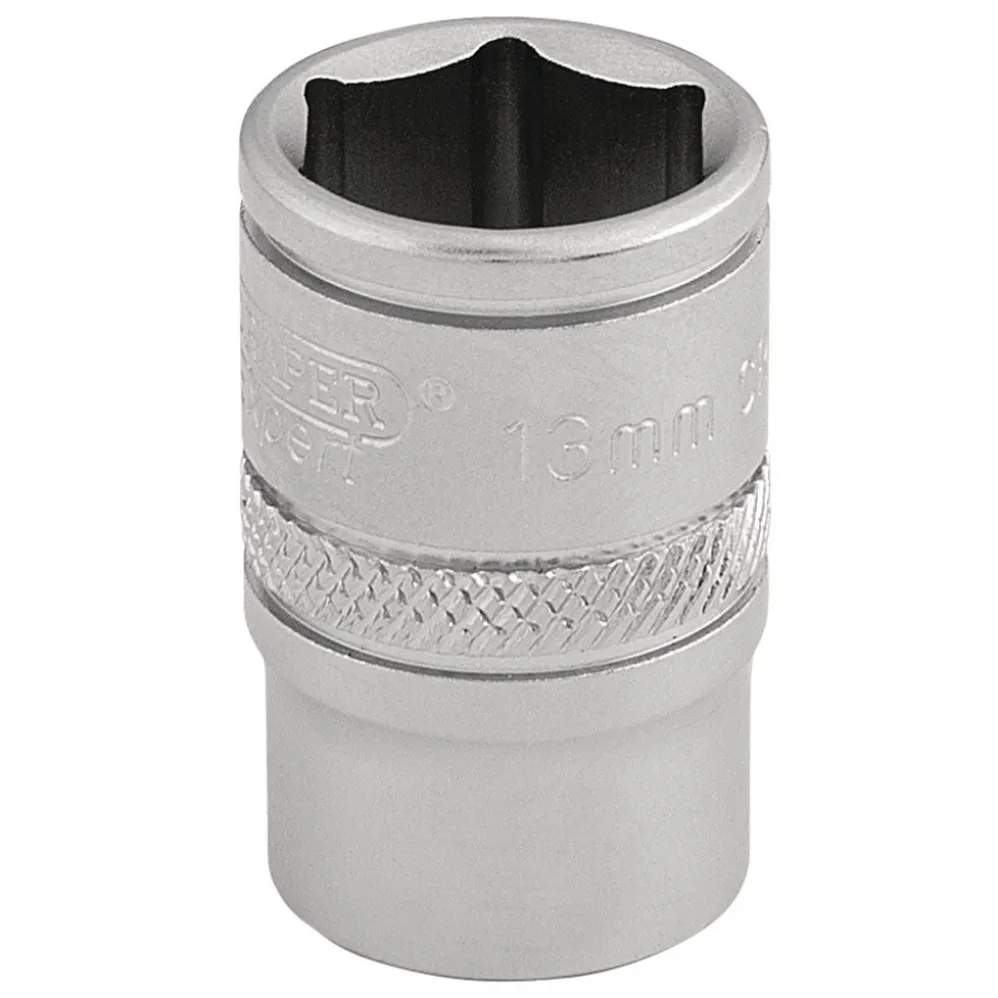 Draper Expert 6 Point Metric Socket, 3/8" Sq. Dr., 13mm