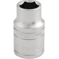 Draper Expert 6 Point Metric Socket, 3/8" Sq. Dr., 9mm