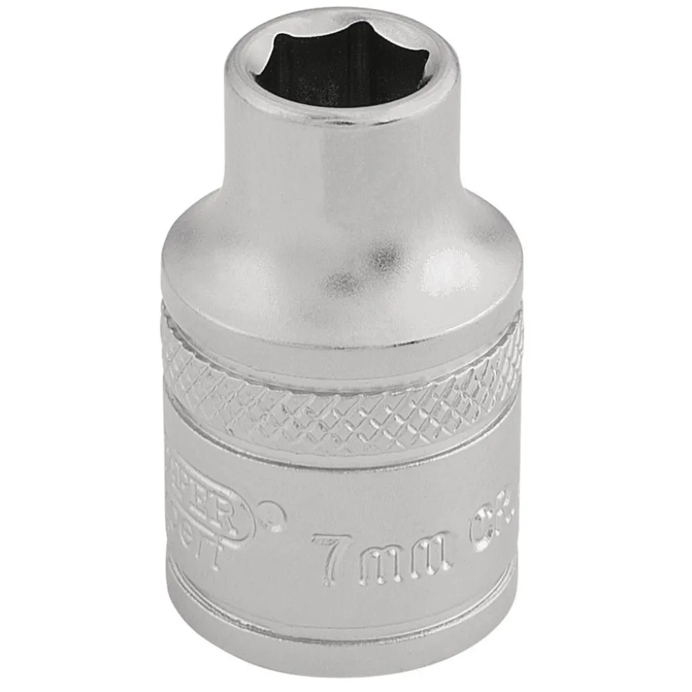 Draper Expert 6 Point Metric Socket, 3/8" Sq. Dr., 7mm