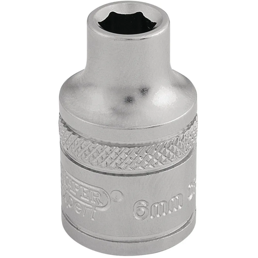 Draper Expert 6 Point Metric Socket, 3/8" Sq. Dr., 6mm