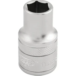Draper Expert 6 Point Metric Socket, 1/2" Sq. Dr., 11mm