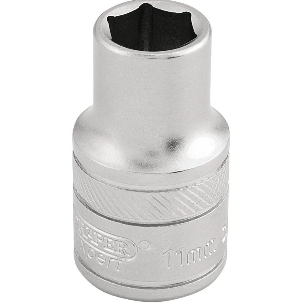 Draper Expert 6 Point Metric Socket, 1/2" Sq. Dr., 11mm