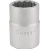 Draper Expert 12 Point Socket, 3/4" Sq. Dr., 24mm