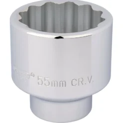 Draper Expert 12 Point Socket, 3/4" Sq. Dr., 55mm