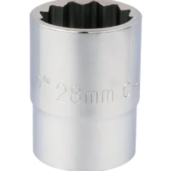 Draper Expert 12 Point Socket, 3/4" Sq. Dr., 28mm