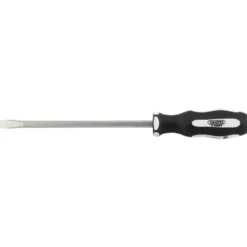 Draper Expert 'Pound Thru' Plain Slot Soft Grip Screwdriver, 8 x 200mm