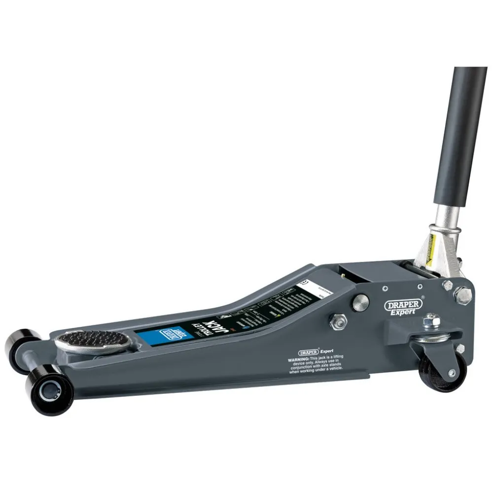 Draper Expert Professional Low Profile Garage Trolley Jack, 2 Tonne