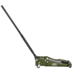 Draper Expert Professional Low Profile Fast Lift Garage Trolley Jack, 3 Tonne, Green