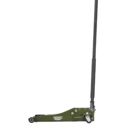 Draper Expert Professional Low Profile Fast Lift Garage Trolley Jack, 3 Tonne, Green