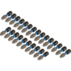 Draper Expert PZ-Type Impact Screwdriver Bits, No.2 x 25mm, 1/4