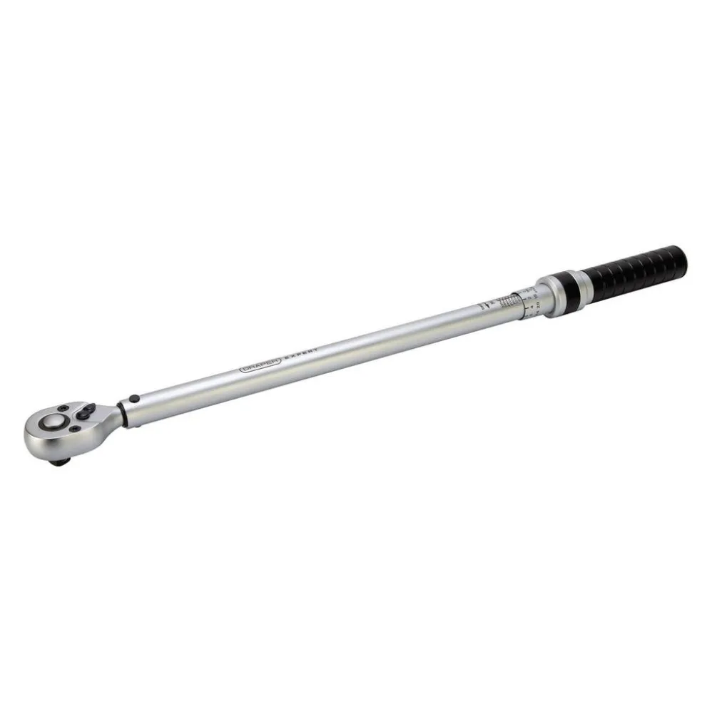 Draper Expert Ratchet Torque Wrench, 1/2" Sq. Dr., 60-340Nm