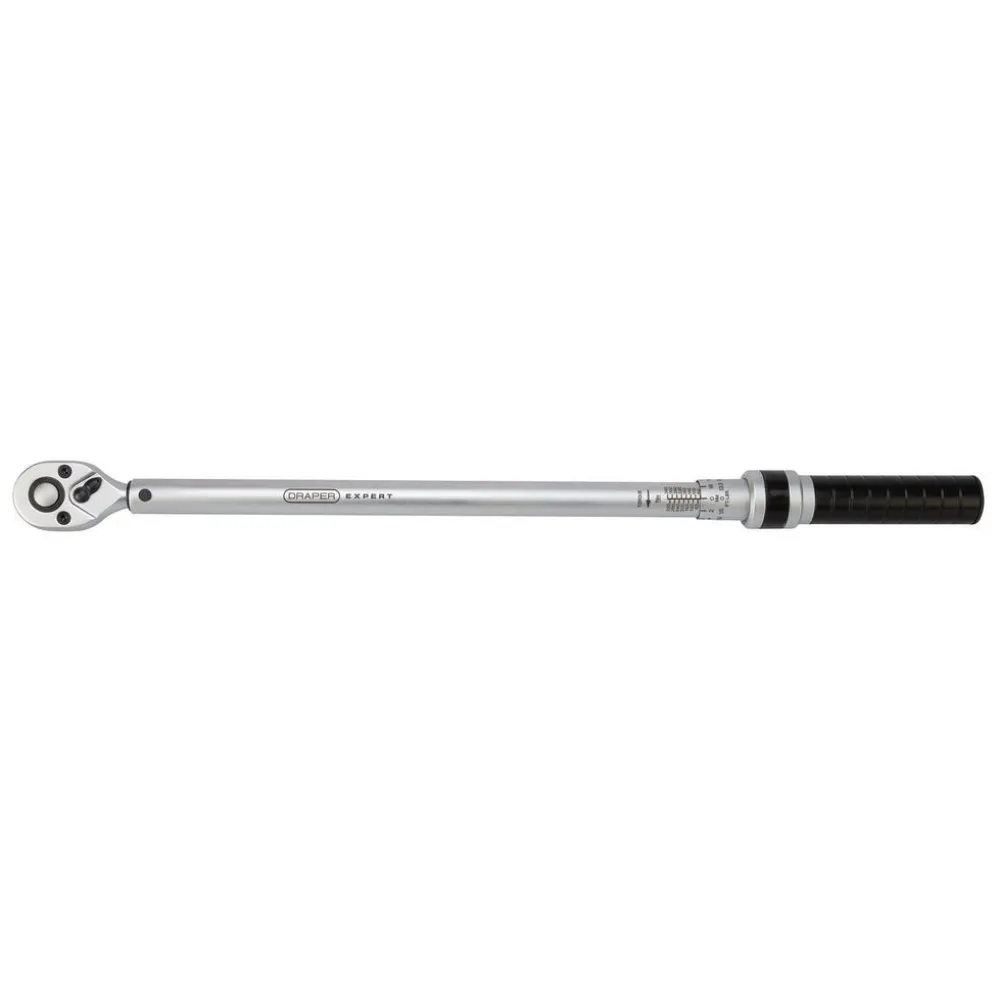 Draper Expert Ratchet Torque Wrench, 1/2" Sq. Dr., 60-340Nm