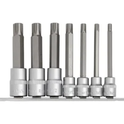 Draper Expert Ribe® Socket Bit Set, 3/8" & 1/2" Sq. Dr. (7 Piece)
