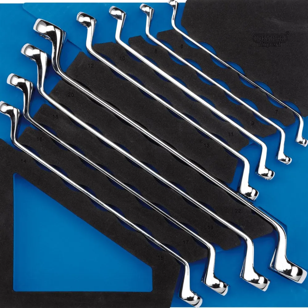 Draper Expert Ring Spanner Set in 1/2 Drawer EVA Insert Tray (8 Piece)