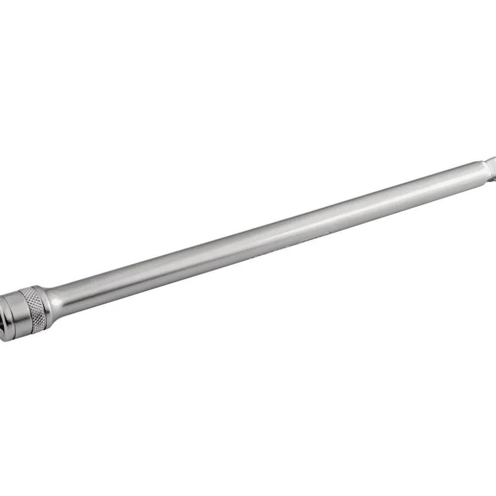 Draper Expert Satin Chrome Wobble Extension Bar, 3/8" Sq. Dr., 250mm