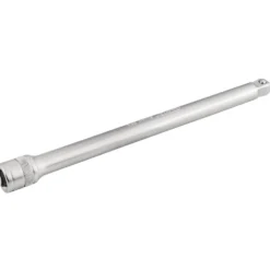 Draper Expert Satin Chrome Wobble Extension Bar, 1/2" Sq. Dr., 250mm