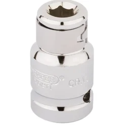 Draper Expert Screwdriver Bit Holding Socket, 1/2" Sq. Dr. x 5/16" Hexagon