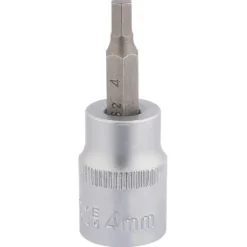 Draper Expert Socket with Hexagonal Bit, 3/8" Sq. Dr., 4mm