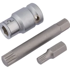 Draper Expert Spline Bit Set, 1/2" Sq. Dr. (3 Piece)