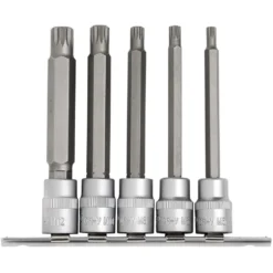 Draper Expert Spline Socket Bit Set, 3/8" Sq. Dr. (5 Piece)