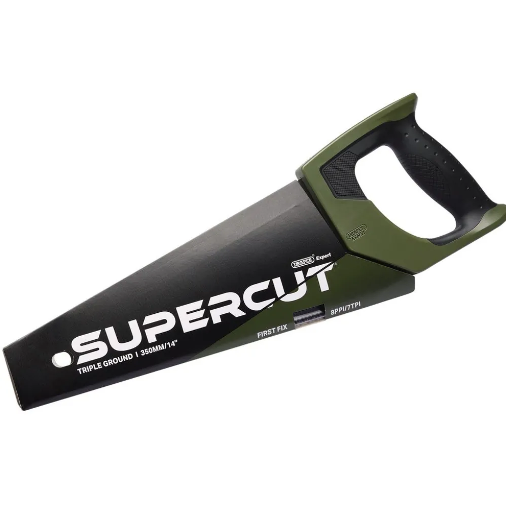 Draper Expert Supercut® First Fix Triple Ground Handsaw, 350mm/14", 7tpi/8ppi
