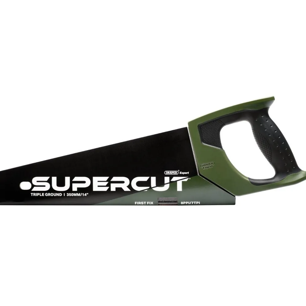 Draper Expert Supercut® First Fix Triple Ground Handsaw, 350mm/14", 7tpi/8ppi