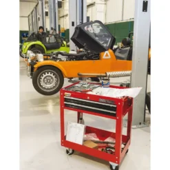 Draper Expert 2 Tier Tool Trolley with Two Drawers