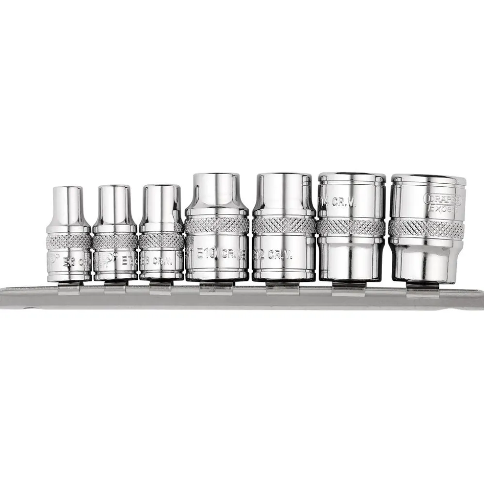 Draper Expert TX-STAR® Socket Set, 1/4" and 3/8" Sq. Dr. (7 Piece)