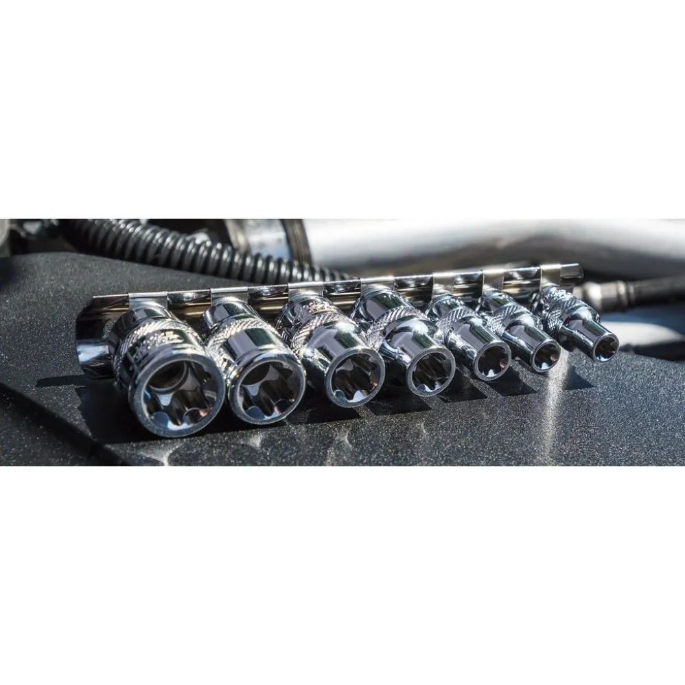 Draper Expert TX-STAR® Socket Set, 1/4" and 3/8" Sq. Dr. (7 Piece)