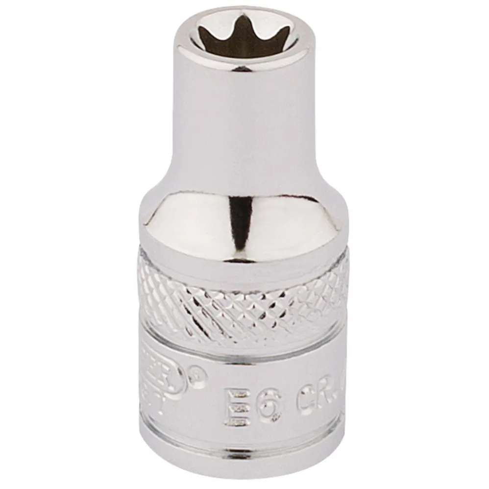 Draper Expert TX-STAR® Socket, 1/4" Sq. Dr., E6