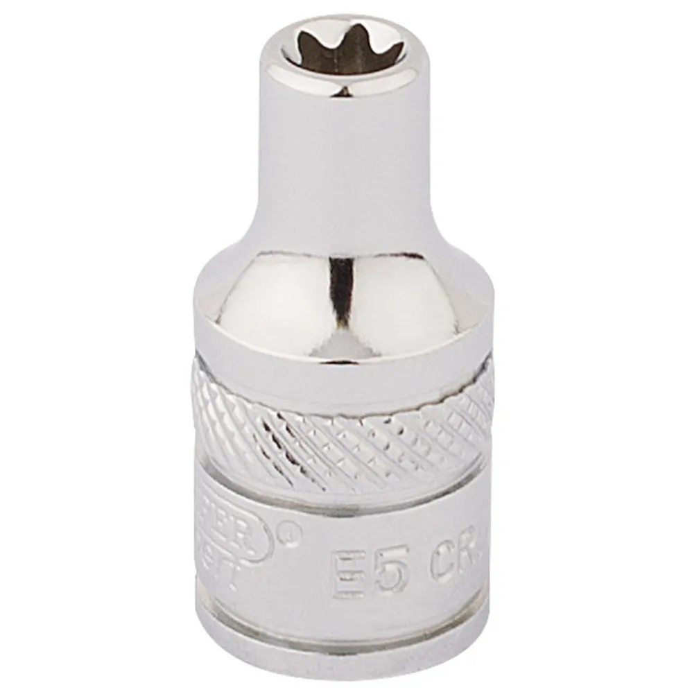 Draper Expert TX-STAR® Socket, 1/4" Sq. Dr., E5