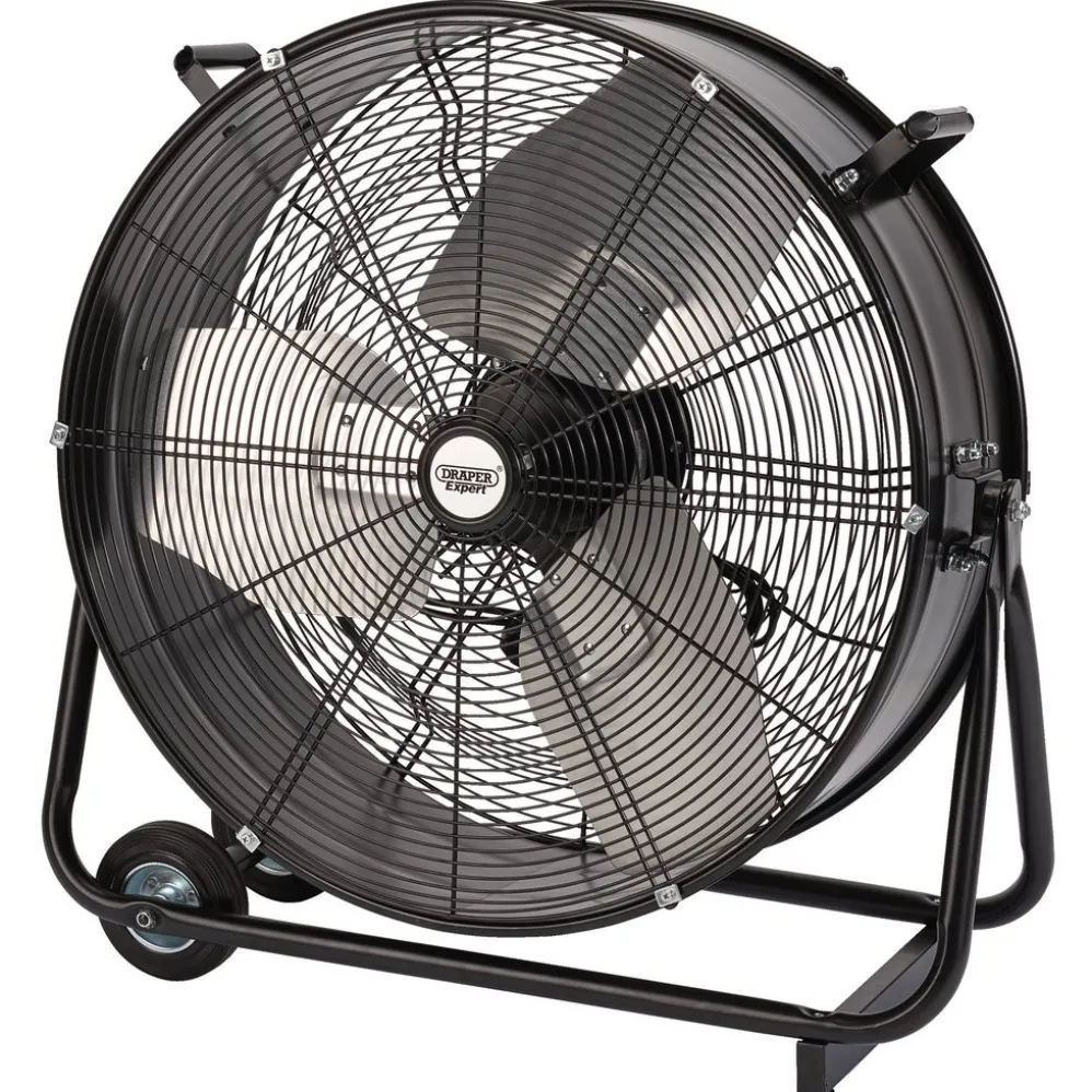 Draper Expert 230V High Flow Drum Fan, 24"/600mm, 330W