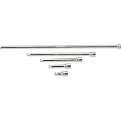 Draper Expert Wobble Extension Bar Set, 3/8" Sq. Dr., Micro Satin Chrome (5 Piece)