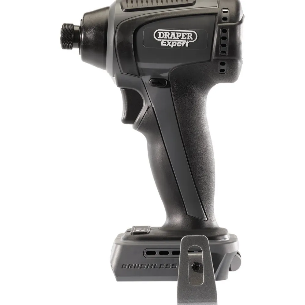 Draper Expert XP20 20V Brushless Impact Driver, 1/4 Hex., 200Nm (Sold Bare)