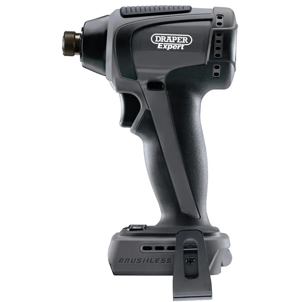 Draper Expert XP20 20V Brushless Impact Driver, 1/4 Hex., 200Nm (Sold Bare)