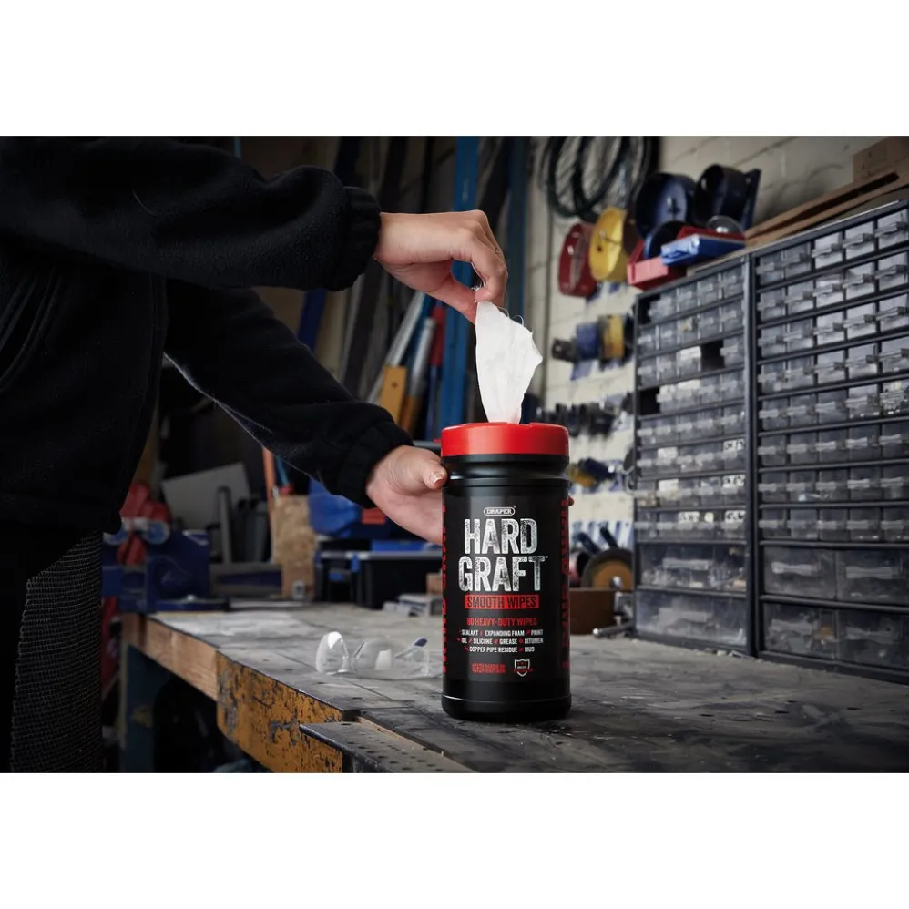 Draper Hard Graft Multipurpose Smooth Wipes (Tub of 80)