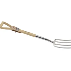 Draper Heritage Stainless Steel Border Fork with Ash Handle