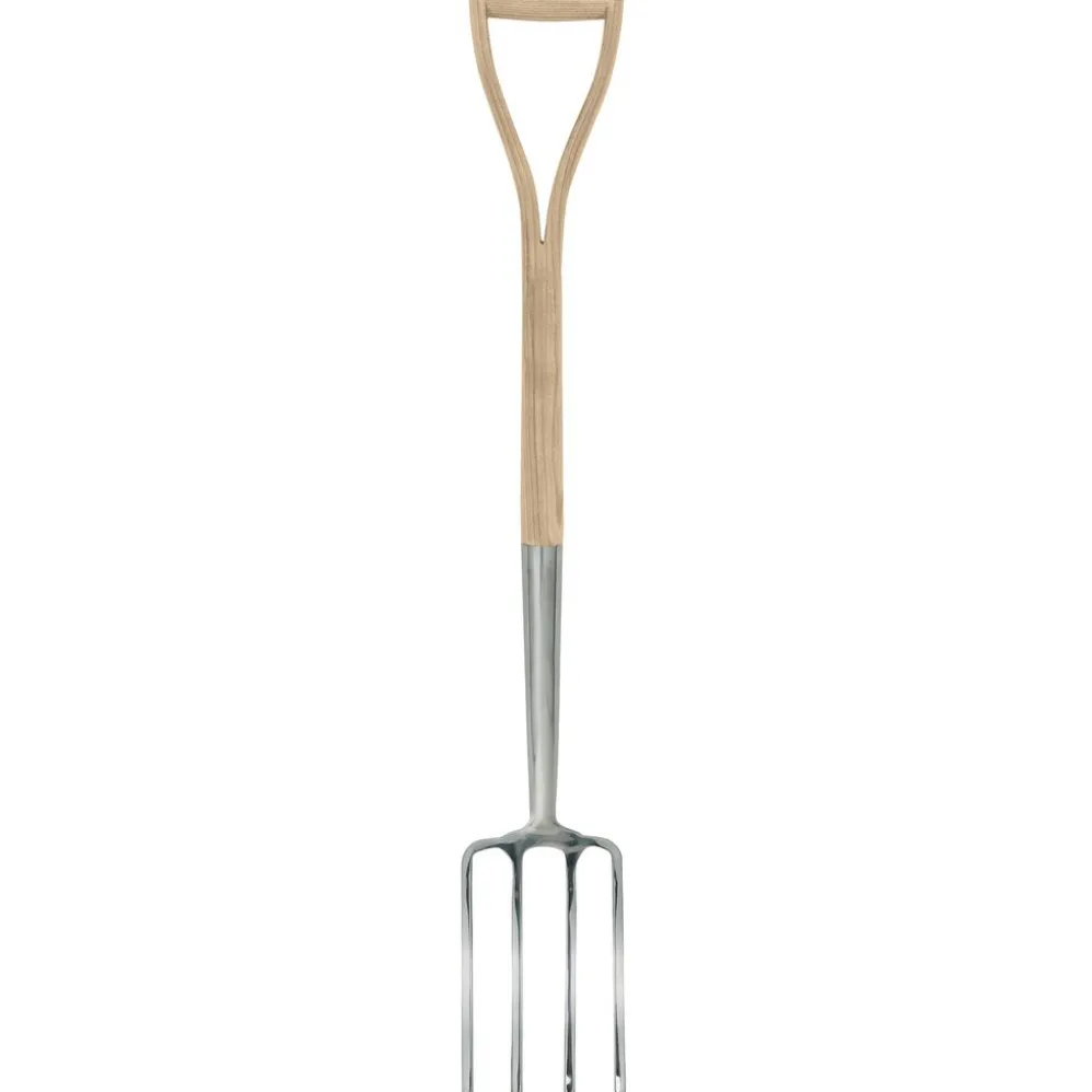 Draper Heritage Stainless Steel Border Fork with Ash Handle