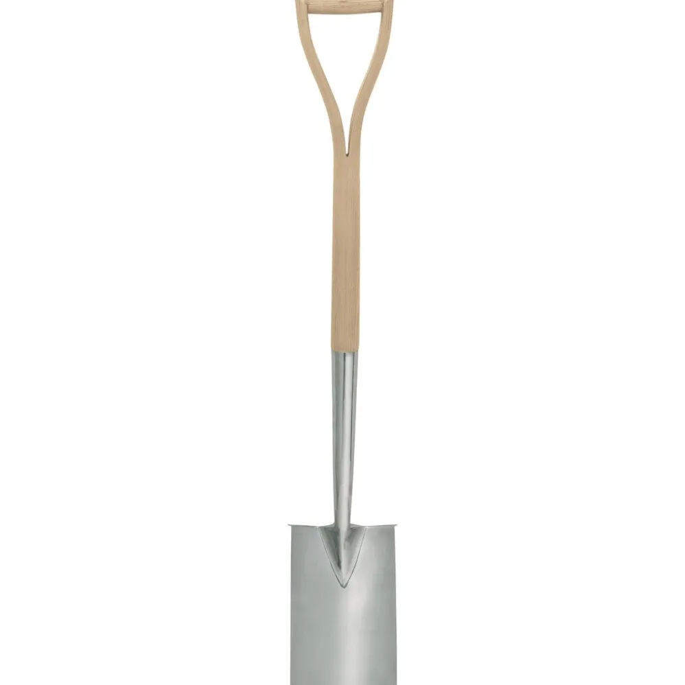 Draper Heritage Stainless Steel Border Spade with Ash Handle