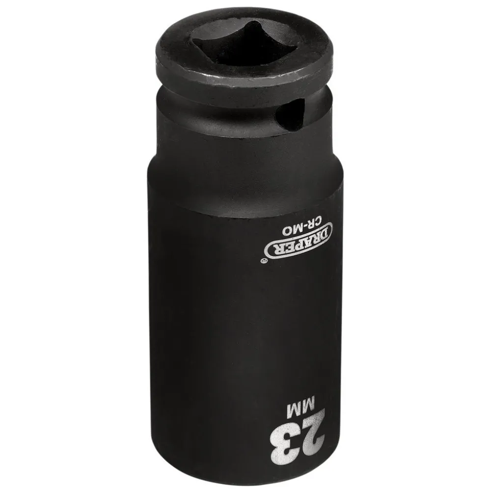 Draper Hi-TORQ® Deep Impact Socket, 1/2" Sq. Dr., 23mm