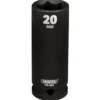 Draper Hi-TORQ® Deep Impact Socket, 1/2" Sq. Dr., 20mm