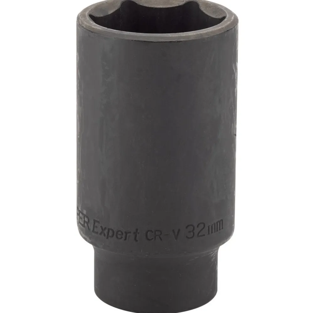 Draper HI-TORQ® Deep Impact Socket, 1/2" Sq. Dr., 32mm