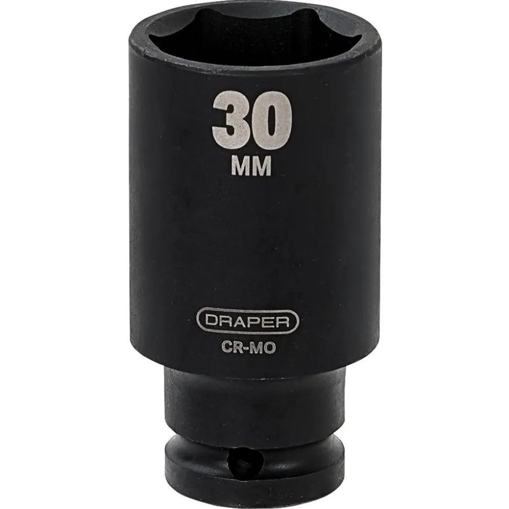 Draper HI-TORQ® Deep Impact Socket, 1/2" Sq. Dr., 30mm