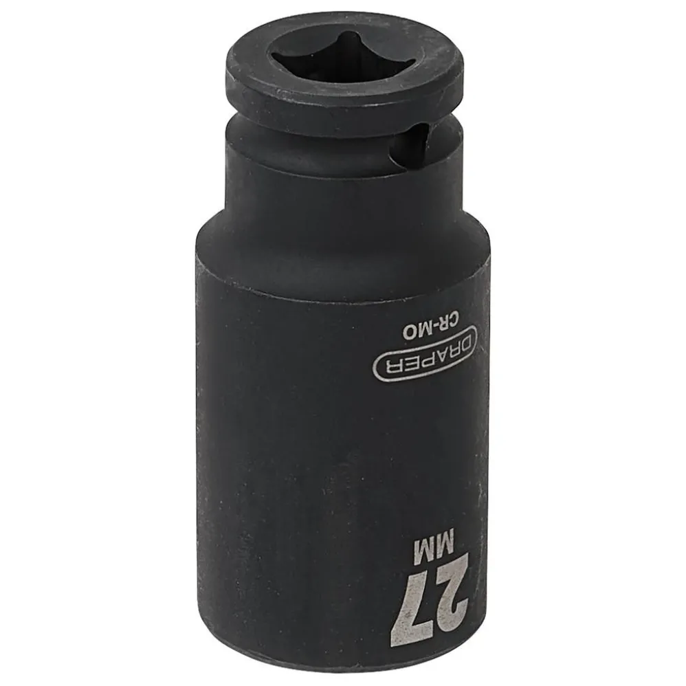 Draper HI-TORQ® Deep Impact Socket, 1/2" Sq. Dr., 27mm
