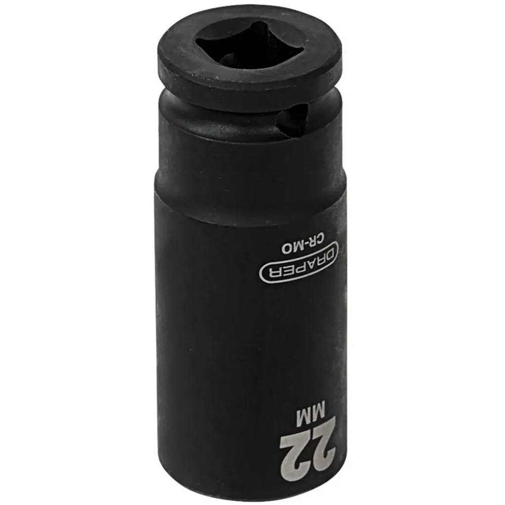 Draper HI-TORQ® Deep Impact Socket, 1/2" Sq. Dr., 22mm